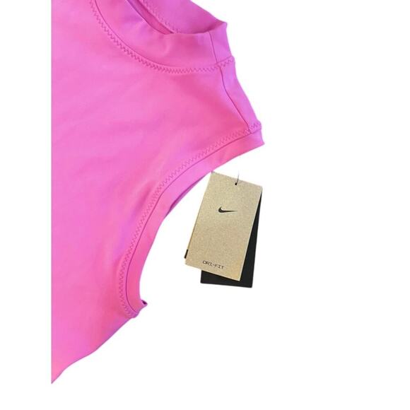NWT Nike Y2K bright pink crop top tank top sz Large - Picture 3 of 5